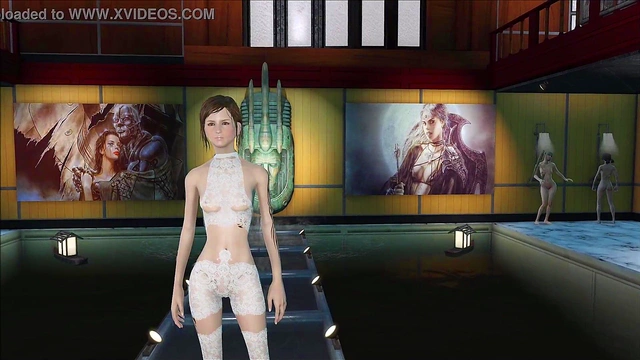 Sexy Brunette Shows Off Fallout 4 Fashion With 3D Hentai Action
