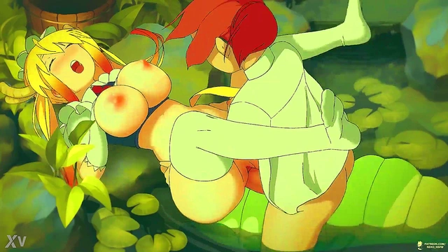 Tohru the Maid Dragon Rides Kobayashi's Big Futa Dick for UncensoredCreampie Sex