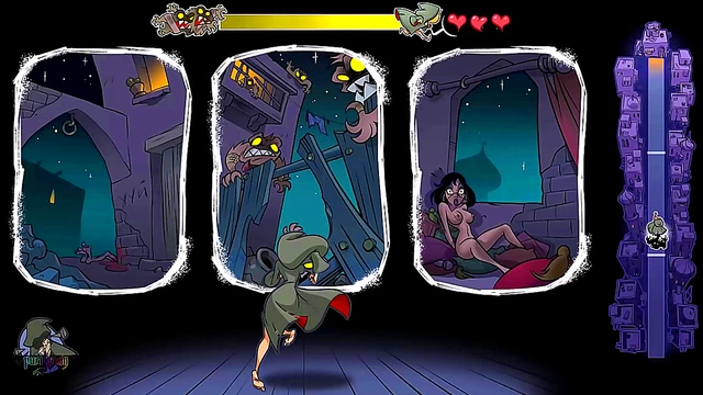 Blonde Princess Iris Fights Genies & Monsters for Hot Hentai Action