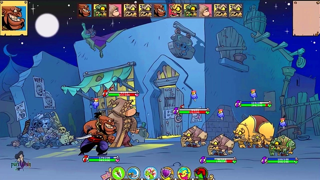 Blonde Princess Iris Fights Genies & Monsters for Hot Hentai Action