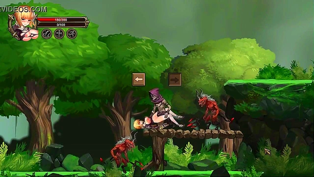 Cute Blonde Takes On Men & Monsters in Summon of Asmodeus Hentai Action Game