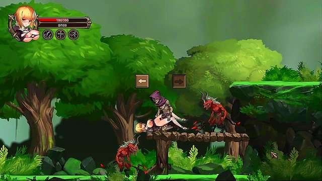 Cute Blonde Takes On Men & Monsters in Summon of Asmodeus Hentai Action Game