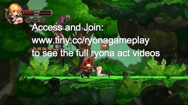 Cute Blonde Takes On Men & Monsters in Summon of Asmodeus Hentai Action Game