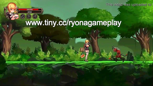 Cute Blonde Takes On Men & Monsters in Summon of Asmodeus Hentai Action Game