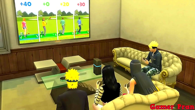 Boruto Fucks Visiting Milf Karin for Rough Anime Anal Sex Scene