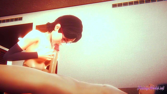 Sarada Gives Uncensored Naruto Blowjob & Pussy Creampie POV