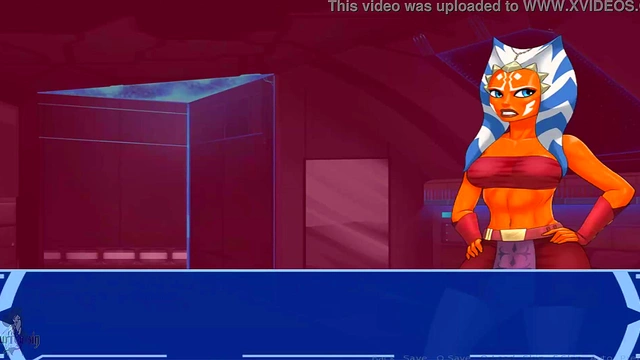 Hentai Slave Ahsoka Torn Between Jedi Master & Sith Lord for Orgasms