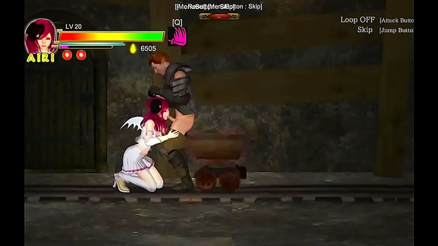 Pretty Airi Hentai Girl Seduces Mine Man for Sexy Gameplay Action