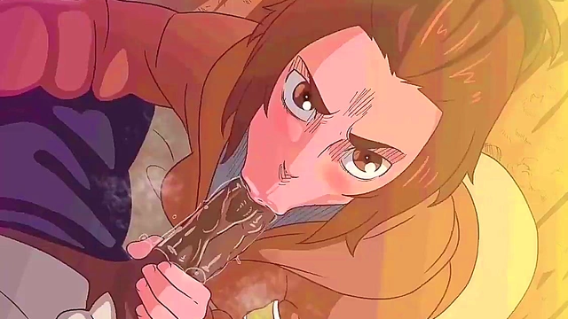 Gabi Braun from SnK Gives Intense Anime Blowjob To Eren Jaeger