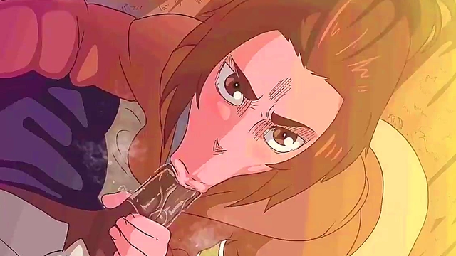 Gabi Braun from SnK Gives Intense Anime Blowjob To Eren Jaeger