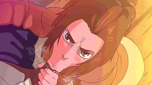 Gabi Braun from SnK Gives Intense Anime Blowjob To Eren Jaeger