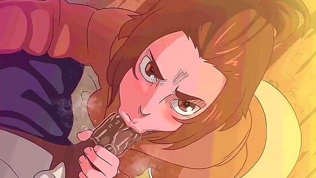 Gabi Braun from SnK Gives Intense Anime Blowjob To Eren Jaeger