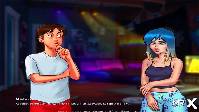 Hugging Babe in Pajamas – Summertime Saga Anime Lets Play