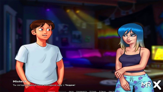 Hugging Babe in Pajamas – Summertime Saga Anime Lets Play