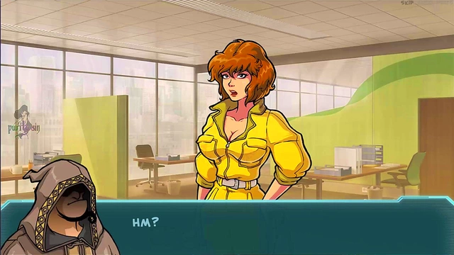 Hermione & April O'Neil Get Milked By TMNT in Akabur's Anime Porn Game Adventure