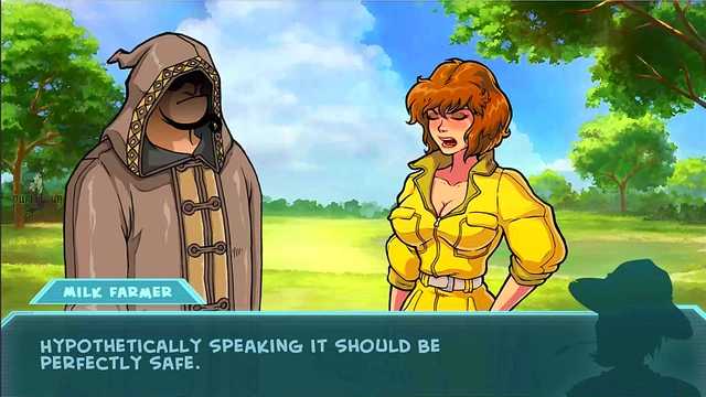 Hermione & April O'Neil Get Milked By TMNT in Akabur's Anime Porn Game Adventure