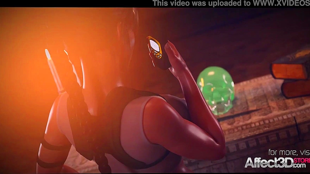 Lara Croft Joins Fantastical Threesome for Hardcore Anal Fun in HD Anime