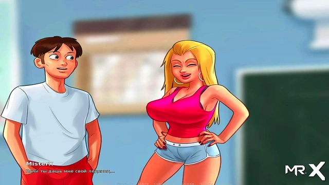 Teen Teacher Tempts With Tit Teasing In Summertime Saga Anime