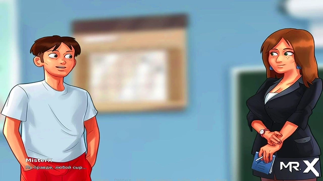 Teen Teacher Tempts With Tit Teasing In Summertime Saga Anime