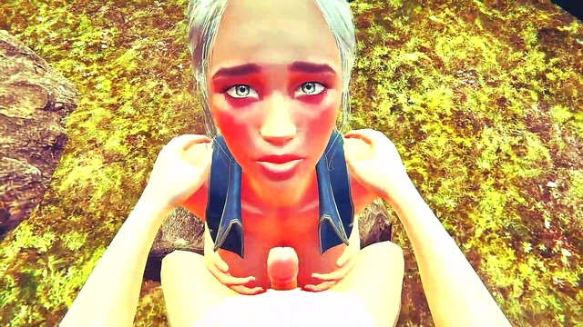 Big-Dicked Hero Fucks Daenerys from Game of Thrones for Peace in Anime Hardcore Action