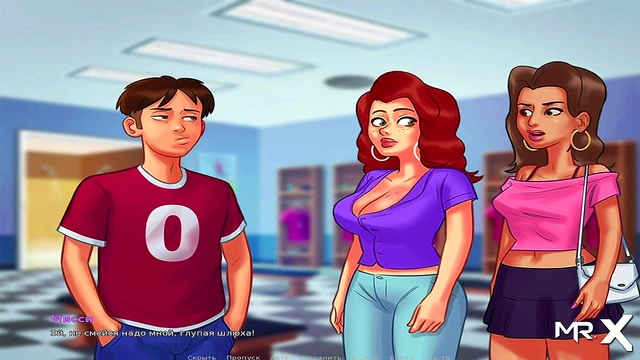 Teen Anime Girls Share Steamy Summer Shower Together