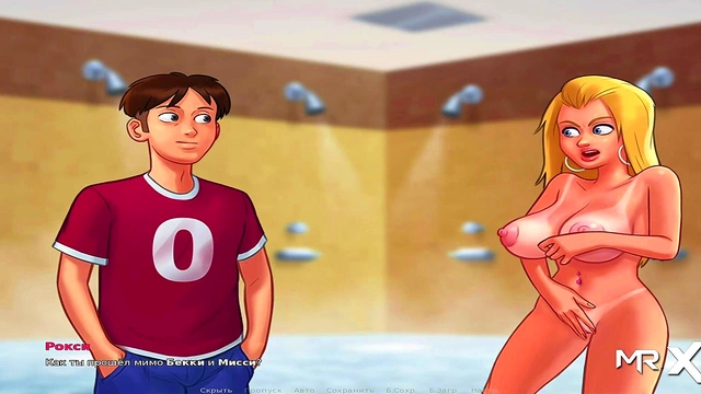 Teen Anime Girls Share Steamy Summer Shower Together