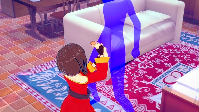 Megumin Gives Handjob in KonoSuba Anime for Intense Facial Cumshot Scene