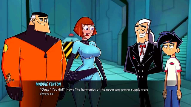 MILF Redhead Moans Loudly in Danny Phantom Anime Ghost Bondage Sex Scene