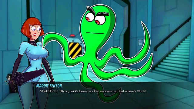 MILF Redhead Moans Loudly in Danny Phantom Anime Ghost Bondage Sex Scene