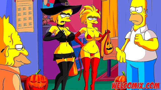 Witches & Simpsons Orgy – Halloween Night