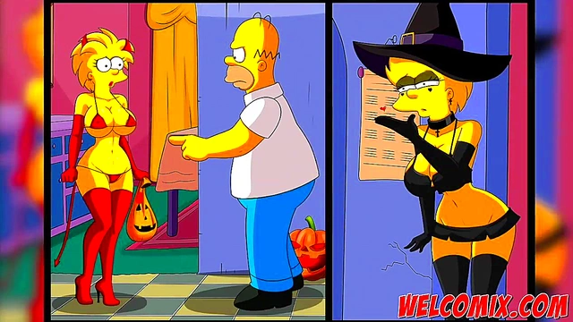 Witches & Simpsons Orgy – Halloween Night