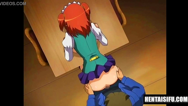 Horny Waitress Begs for Anal Creampie in Hentai Sex Cafe Anime