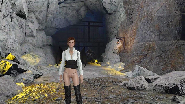 Sexy Brunette Anime Chick Dressed in Fallout 4 Fashion Seduces You