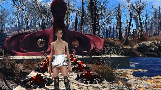 Sexy Brunette Anime Chick Shows Off Fallout 4 Fashion With Hot Hentai Action