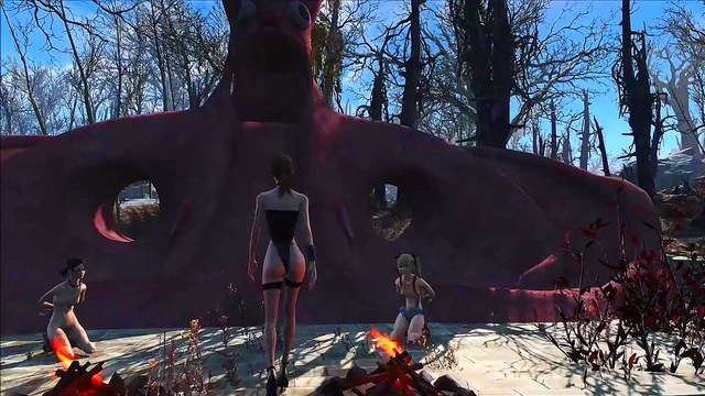 Sexy Brunette Anime Chick Shows Off Fallout 4 Fashion With Hot Hentai Action