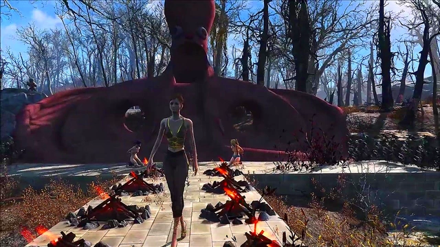 Sexy Brunette Anime Chick Shows Off Fallout 4 Fashion With Hot Hentai Action