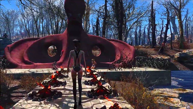 Sexy Brunette Anime Chick Shows Off Fallout 4 Fashion With Hot Hentai Action