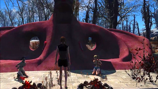 Sexy Brunette Anime Chick Shows Off Fallout 4 Fashion With Hot Hentai Action