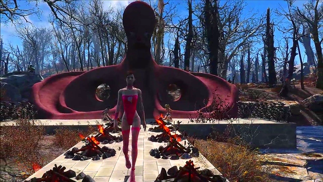 Sexy Brunette Anime Chick Shows Off Fallout 4 Fashion With Hot Hentai Action