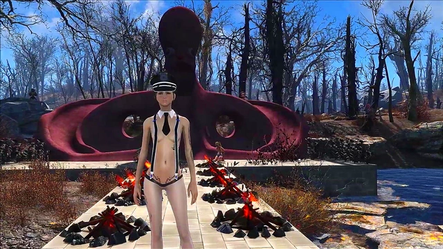 Sexy Brunette Anime Chick Shows Off Fallout 4 Fashion With Hot Hentai Action