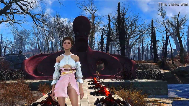 Sexy Brunette Anime Chick Shows Off Fallout 4 Fashion With Hot Hentai Action
