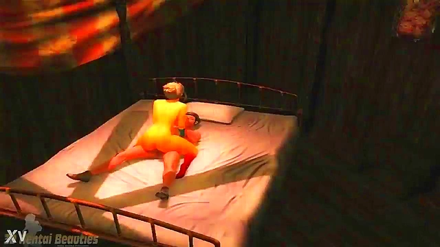 3D Hentai Sexy Tigress Rides Dick Hard For Intense Orgasm