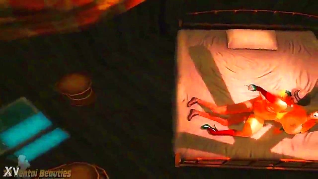 3D Hentai Sexy Tigress Rides Dick Hard For Intense Orgasm