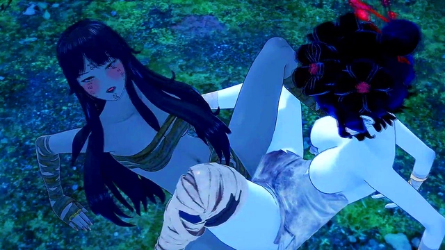 Creepy Halloween Mummies Lick Pussy & Scissor Each Other To Orgasm