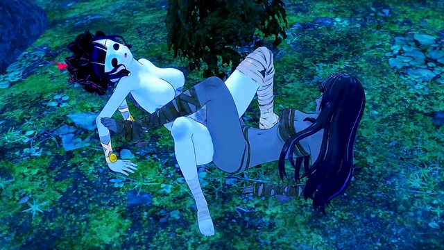 Creepy Halloween Mummies Lick Pussy & Scissor Each Other To Orgasm