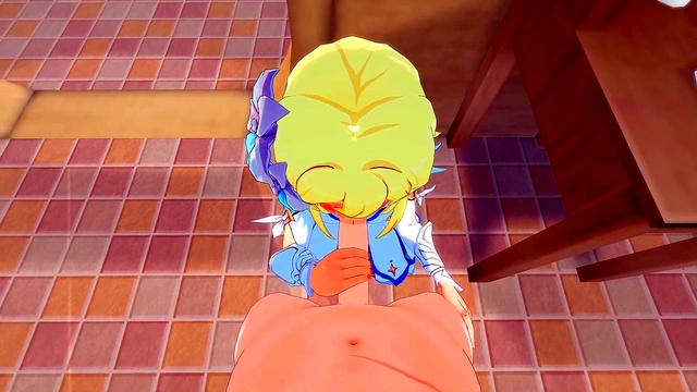 Lumine & Razor’s Intense Genshin Impact Hentai Adventure – Handjobs, Blowjob & Creampie