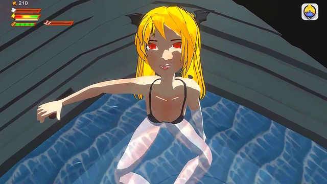 Vampire Femdom Whirlpool Piss Session From A Seductive 3D Anime Perspective
