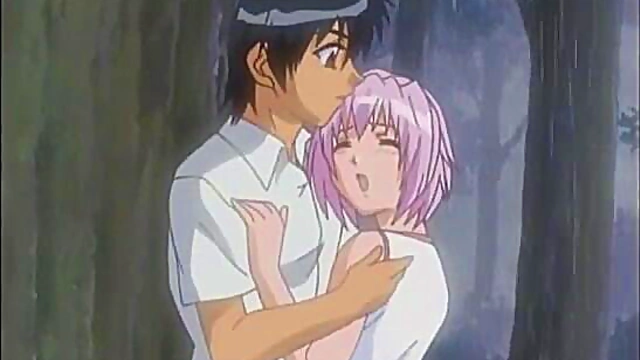 Hardcore Hentai Couple fucks Hotly in the Woods for Intense Outdoor Sex