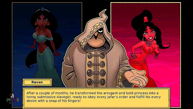 Princess Jasmine Fucks Roughly in Doggy Style for Busty Hentai Orgasm