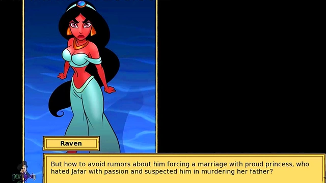 Princess Jasmine Fucks Roughly in Doggy Style for Busty Hentai Orgasm